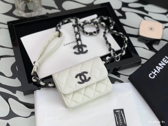 First Bag Ru FLAP BELT CHANEL HOLDER CARD 0712